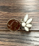 750394, White Turquoise, Brass Adjustable Ring
