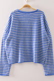 Button Down Stripe Sweater