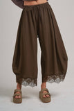 Lace Trim BALLOON LEG PANT