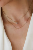 18K Gold Plated Waterproof Stainless Steel Chain Necklace - 7520