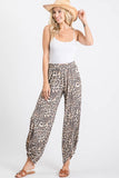 Leopard Split Ankle Pants