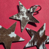 Cowhide Star Keychain – Genuine Hair