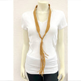 734601, Handmade Suede Y-Necklace