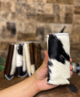 Skinny Can Cowhide Koozies