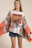 Ride Em' Cowboys Graphic Top