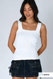 NS8416- Lace Textured Square Top