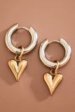 18K Gold Plated Waterproof Stainless Steel Drop Earrings - 7784