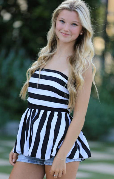 Blow the Man Down Peplum Top