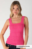 NS8416- Lace Textured Square Top