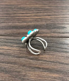 750453, Navajo Turquoise Adjustable Ring