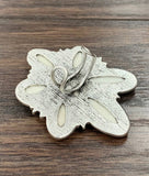 750375, White Turquoise Adjustable Ring