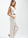 Oatmeal Linen Pant