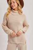 LOOSE FIT TURTLENECK KNIT SWEATER