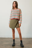 Puffer Mini Asymmetrical Skirt