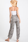 Leopard Split Ankle Pants