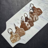 Cowhide Tag Keychain - Genuine Hair
