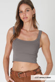 NS7801 - Chevron Ribbed Crop Top
