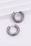 Tarnish Resistant Waterproof Stainless Steel Hoop Earrings - 7078
