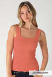 NS8416- Lace Textured Square Top