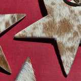 Cowhide Star Keychain – Genuine Hair