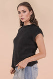 Oversized Soft Knit Sweater Vest Top