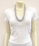 739619, 24" Handmade Very-Big Silver Navajo Necklace