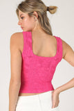 NS8396 - Double Lace Square Crop Top