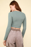 Comfy Casual Fitted Crop Knit Top