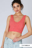 NS8309 -  Lace V Neck Tank Top