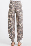 Leopard Split Ankle Pants