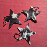 Cowhide Star Keychain – Genuine Hair
