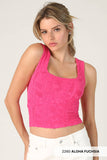 NS8396 - Double Lace Square Crop Top