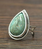 750179, 1.2" Western Turquoise Adjustable Ring