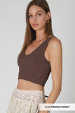 NS8309 -  Lace V Neck Tank Top