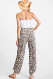 Leopard Split Ankle Pants