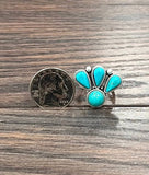 750453, Navajo Turquoise Adjustable Ring