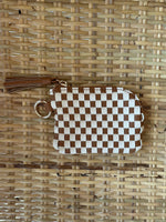 Bailey Checkered Keychain Wallet