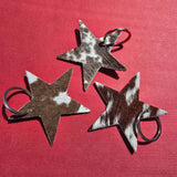 Cowhide Star Keychain – Genuine Hair