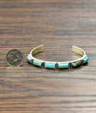 Western Bar Turquoise Cuff Bracelet