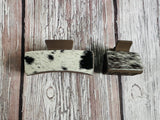 Neutral Cowhide Hair Clips