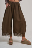 Lace Trim BALLOON LEG PANT