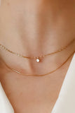 18K Gold Plated Waterproof Stainless Steel Chain Necklace - 7520