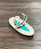 Turquoise Adjustable Ring - 1.8"