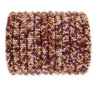 Roll-On® Bracelet Burgundy and Gold Speckled