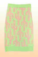 Cactus Knit Midi Skirt