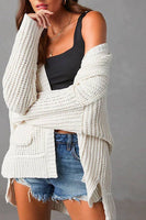 Knit Cardigan - With Side Slits