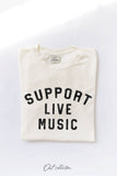SUPPORT LIVE MUSIC Mineral Graphic Top