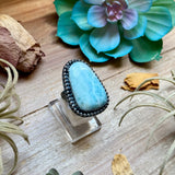 MJ Ring Trapezoid Larimar Sterling Silver