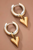 18K Gold Plated Waterproof Stainless Steel Drop Earrings - 7784