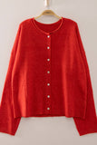 Soft Touch Button Cardigan